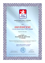 Český výrobek certifikát